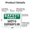 Signmission Safety Culture Sign, 10 in Width, Plastic, Rectangle OS-2PACK-CL-P-710-L-20009 - alternate 8